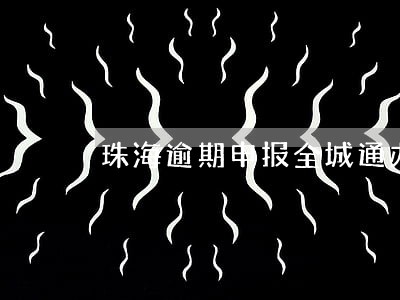 珠海逾期申报全城通办 珠海逾期申报全城通办