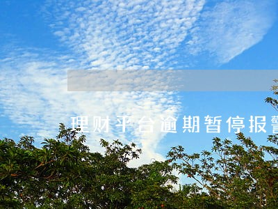 理财平台逾期暂停报警处理 理财平台逾期暂停报警处理