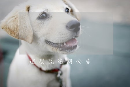 理财范逾期公告