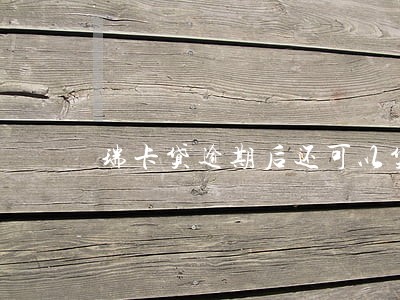 瑞卡贷逾期后还可以贷吗