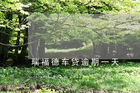 瑞福德车贷逾期一天 瑞福德车贷逾期一天