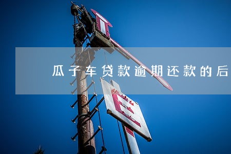 瓜子车贷款逾期还款的后果