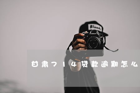 甘肃714贷款逾期怎么办 甘肃714贷款逾期怎么办