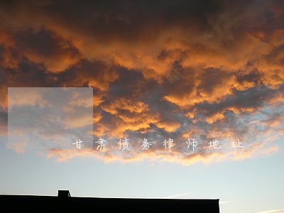 甘肃债务律师地址 甘肃债务律师地址