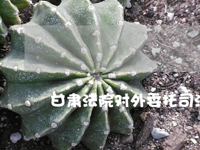 甘肃法院对外委托司法鉴定