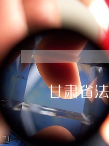 甘肃省法院公布十大案件 甘肃省法院公布十大案件