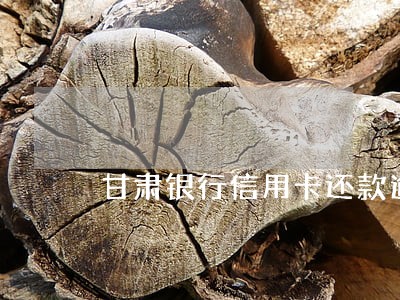 甘肃银行信用卡还款逾期10天 甘肃银行信用卡还款逾期10天