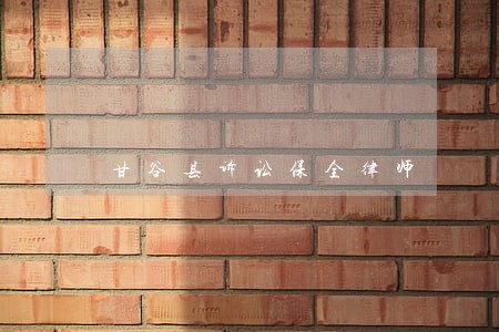 甘谷县诉讼保全律师 甘谷县诉讼保全律师