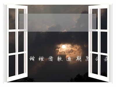 甜橙借款逾期怎么办 甜橙借款逾期怎么办