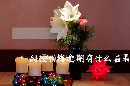甜橙借钱逾期有什么后果 甜橙借钱逾期有什么后果