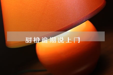 甜橙逾期说上门 甜橙逾期说上门