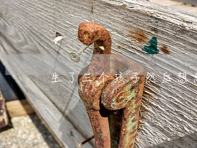 生了三个孩子然后想离婚 生了三个孩子然后想离婚