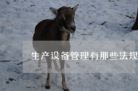 生产设备管理有那些法规 生产设备管理有那些法规