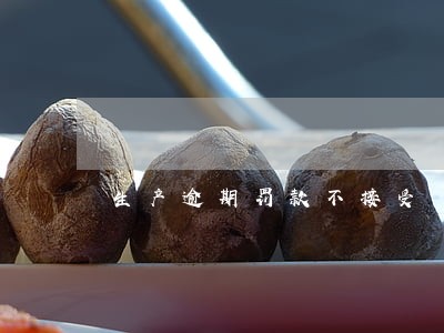生产逾期罚款不接受