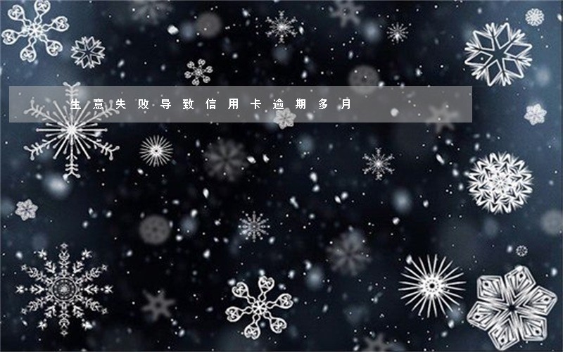 生意失败导致信用卡逾期多月