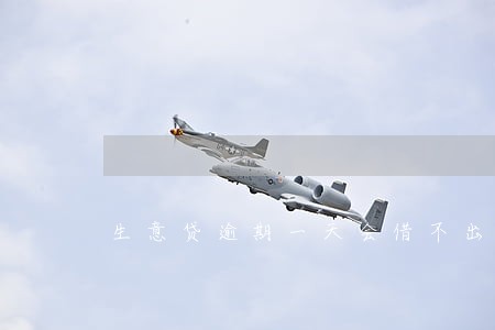 生意贷逾期一天会借不出来吗