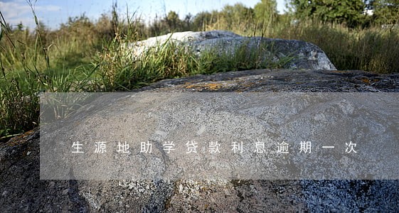 生源地助学贷款利息逾期一次 生源地助学贷款利息逾期一次