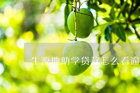 生源地助学贷款怎么看逾期 生源地助学贷款怎么看逾期