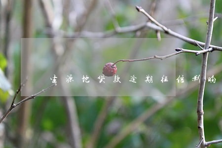 生源地贷款逾期征信影响 生源地贷款逾期征信影响