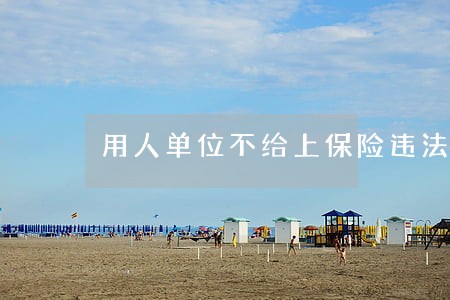 用人单位不给上保险违法吗