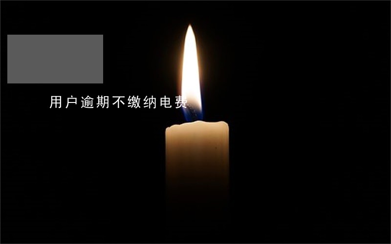 用户逾期不缴纳电费 用户逾期不缴纳电费
