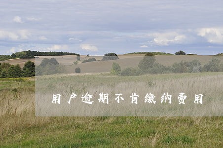 用户逾期不肯缴纳费用 用户逾期不肯缴纳费用