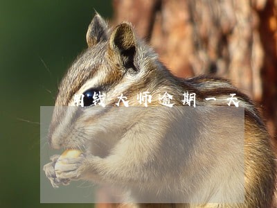 用钱大师逾期一天 用钱大师逾期一天
