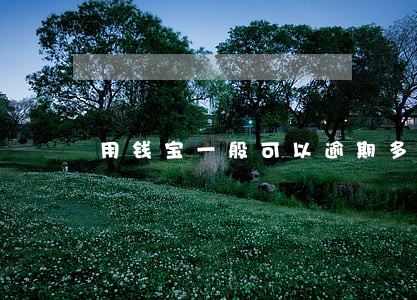 用钱宝一般可以逾期多久 用钱宝一般可以逾期多久