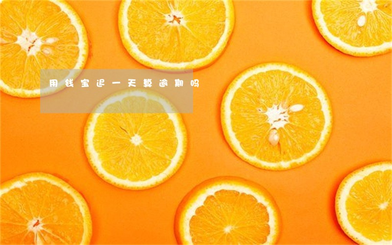 用钱宝迟一天算逾期吗 用钱宝迟一天算逾期吗
