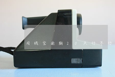 用钱宝逾期20天行不行