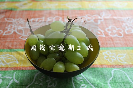 用钱宝逾期2次 用钱宝逾期2次