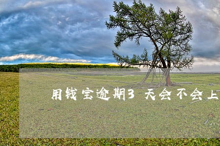 用钱宝逾期3天会不会上征信 用钱宝逾期3天会不会上征信
