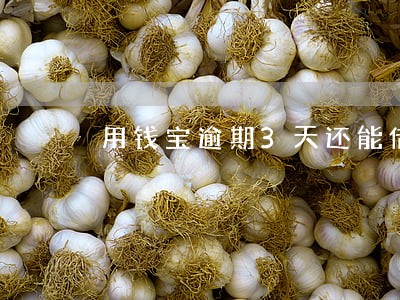用钱宝逾期3天还能借么 用钱宝逾期3天还能借么