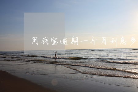 用钱宝逾期一个月利息多少钱