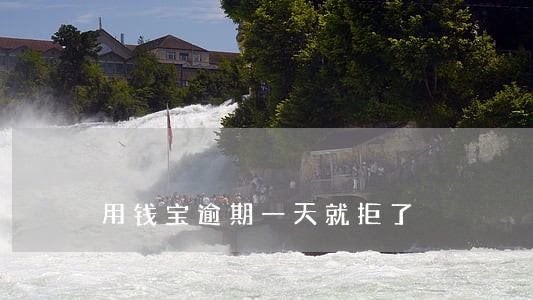 用钱宝逾期一天就拒了