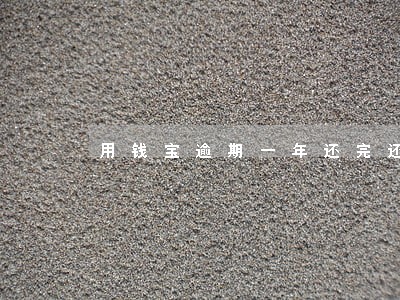用钱宝逾期一年还完还能借吗 用钱宝逾期一年还完还能借吗