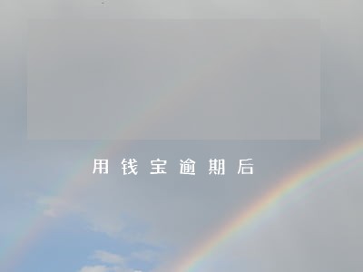 用钱宝逾期后