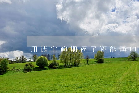 用钱宝逾期还了还能再申请吗