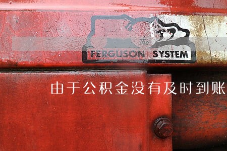 由于公积金没有及时到账房贷逾期 由于公积金没有及时到账房贷逾期