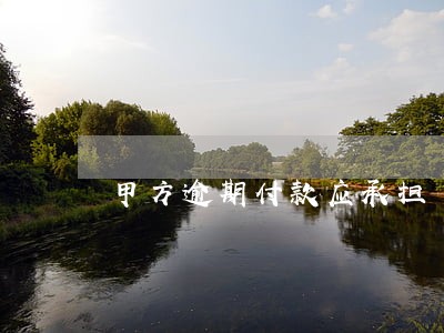 甲方逾期付款应承担 甲方逾期付款应承担