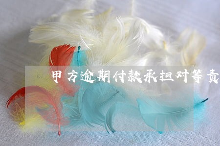 甲方逾期付款承担对等责任 甲方逾期付款承担对等责任