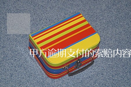 甲方逾期支付的索赔内容 甲方逾期支付的索赔内容