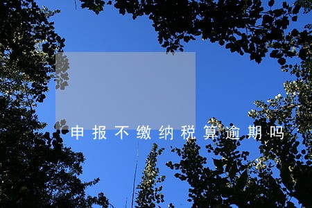 申报不缴纳税算逾期吗 申报不缴纳税算逾期吗