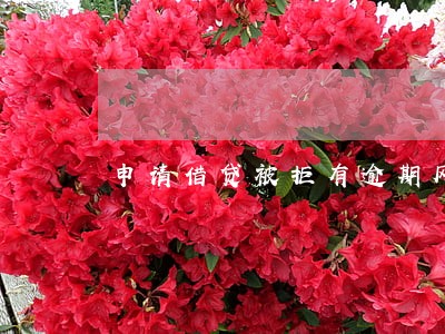 申请借贷被拒有逾期风险吗 申请借贷被拒有逾期风险吗