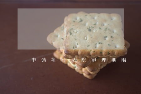 申请执行法院审理期限 申请执行法院审理期限