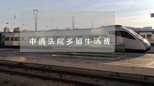 申请法院多留生活费