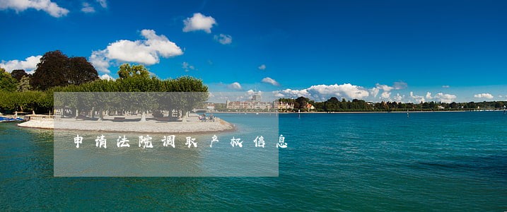 申请法院调取产权信息 申请法院调取产权信息