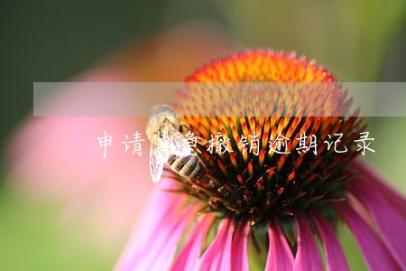 申请紧急撤销逾期记录 申请紧急撤销逾期记录