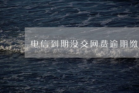电信到期没交网费逾期缴费 电信到期没交网费逾期缴费