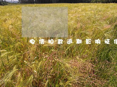 电信扣款逾期影响征信吗 电信扣款逾期影响征信吗